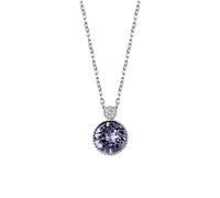 JZWCHQ Crystal Necklace 925 Silver Short Clavicle Chain Ladies' Style