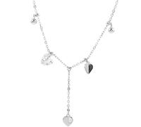 JZWCHQ crystal tassel heart round bead charm necklaces & pendants for women wedding jewelry chokers