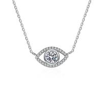JZWCHQ D Color Moissanite Pendant Necklace Woman S925 Silver Jewelry Wedding