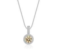 JZWCHQ Decorations Accessories 1 D Color Multicolor Moissanite Pendant Necklaces for Women Classic Square Necklace for Women - Valentine's Day Birthday Beautiful