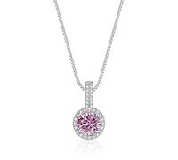JZWCHQ Decorations Accessories 1 D Color Multicolor Moissanite Pendant Necklaces for Women Classic Square Necklace for Women - Valentine's Day Birthday Beautiful