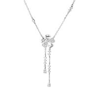 JZWCHQ Diamond Pendant Real Wedding Pendants Chain Necklace for Women Bridal Charm Jewelry