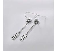 JZWCHQ Earrings for Women, Chinese Eardrop Earrings S Distressed Matte Chinese Character Butterfly Earrings Retro Personality Female Matching All Earrings