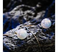 JZWCHQ Earrings for Women Pearl Inlaid Crystal Tassel Long Earrings Wedding Jewelry Birthday Gift
