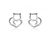 JZWCHQ Earrings Real Asymmetrical Heart Hoop Earrings for Women Earring Gift