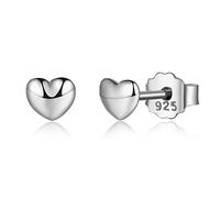 JZWCHQ Earrings Real Asymmetrical Heart Hoop Earrings for Women Earring Gift