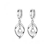 JZWCHQ Earrings Style Irregular Pattern Cross Embellished White Crystal Stones Birthday
