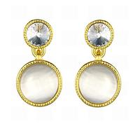 JZWCHQ Elegant Fantasy Crystal Fashion Creative Platinum Earrings Platinum/Anti-allergic/Silver Shine/Diamonds/Small and Fine/Crystal Transparent,Colour:A (Color : B)