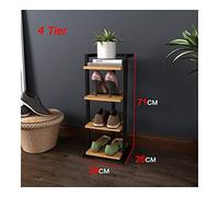 JZWCHQ Exquisite Bathroom Shelves 3 in 1 Flower Stand Floor Standing Bookshelf, Iron Space-Saving Multi-Layer Storage for Bathroom Household Doorway Wooden Shees,5 Tier,5 Tier