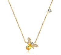 JZWCHQ Fashion Jewelry Crystal From Simple Hot Little Bee Sen Versatile Pendant Clavicle Chain