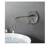 JZWCHQ Faucet, Bathroom Basin Faucet Hot and Cold Water Wall Mount Mixer Sink Tap Brass Bath Single Lever Faucets