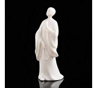 JZWCHQ Figurine Animal Statue Ornaments China White Porcelain Buddha Statues Ceramic Monk Ornaments Home Decor Buddhism Gift Table Decoration Figurines
