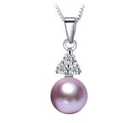 JZWCHQ fine jewelry women natural freshwater pearl necklace pendant best gift with 8-9mm Made in China