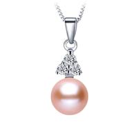 JZWCHQ fine jewelry women natural freshwater pearl necklace pendant best gift with 8-9mm Made in China