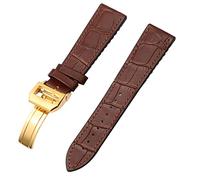 JZWCHQ For Bertofino Pilot Mark 20mm 22mm Watchband Alligator Genuine Leather Silicone Rubber Sole Watch Strap