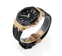 JZWCHQ for ga2100/2110 modified 4rd generation metal bezel fluorine rubber 2100 watch strap for ga-2100 fluorine rubber watch band Origin China