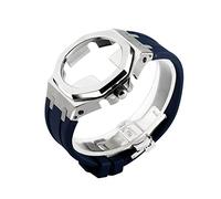 JZWCHQ for ga2100/2110 modified 4rd generation metal bezel fluorine rubber 2100 watch strap for ga-2100 fluorine rubber watch band Origin China