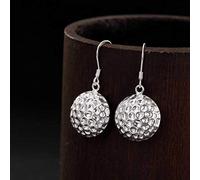 JZWCHQ for women, chinese style eardrop s thai handmade fashion pit face round personality simple female earrings