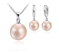 JZWCHQ freshwater pearl jewelry set women,natural pearl sets 925 jewelry girl birthday gift