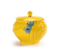 JZWCHQ Funeral Urn for Adult&Pet Ashes，Human Medium and Large Memorial Urns，Handmade Ceramics Keepsake，Burial Urn/Green/15Cm*16Cm
