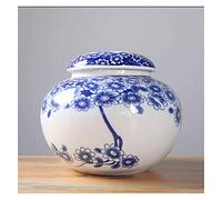 JZWCHQ Funeral Urn for Adult&Pet Ashes,Human Medium and Small Memorial Urns,Handmade Ceramics Keepsake,Burial Urn/#4