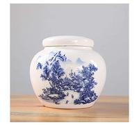 JZWCHQ Funeral Urn for Adult&Pet Ashes,Human Medium and Small Memorial Urns,Handmade Ceramics Keepsake,Burial Urn/#4