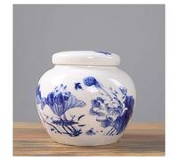 JZWCHQ Funeral Urn for Adult&Pet Ashes,Human Medium and Small Memorial Urns,Handmade Ceramics Keepsake,Burial Urn/#4