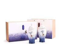 JZWCHQ Funeral Urn for Adult&Pet Ashes,Human Medium and Small Memorial Urns,Handmade Ceramics Keepsake,Burial Urn/11.5 * 23Cm
