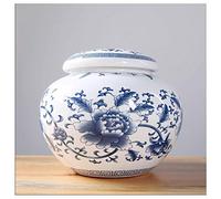 JZWCHQ Funeral Urn for Adult&Pet Ashes,Human Medium and Small Memorial Urns,Handmade Ceramics Keepsake,Burial Urn/#4