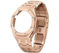 JZWCHQ GA2100 Metal Watch Band Case Replacement Kit, Strap Bezel Accessories Compatible With Mens GA2100/GA-2110 Watches watch strap