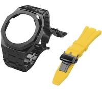 JZWCHQ Gen 5 Metal Watch Case Bezel Strap+Fluororubber Watch Band Combination Set，For GA2100 GA2110 GAB2100 GM2100 Mod Kit for Watch Full