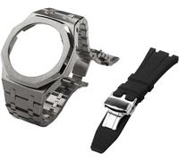 JZWCHQ Gen 5 Metal Watch Case Bezel Strap+Fluororubber Watch Band Combination Set,For GA2100 GA2110 GAB2100 GM2100 Mod Kit for Watch Full