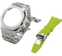 JZWCHQ gen 5 metal watch case bezel strap+fluororubber watch band combination set,for ga2100 ga2110 gab2100 gm2100 mod kit for watch full Origin China