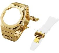 JZWCHQ gen 5 metal watch case bezel strap+fluororubber watch band combination set,for ga2100 ga2110 gab2100 gm2100 mod kit for watch full Origin China