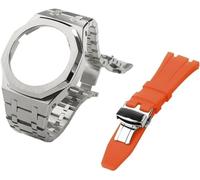 JZWCHQ gen 5 metal watch case bezel strap+fluororubber watch band combination set，for ga2100 ga2110 gab2100 gm2100 mod kit for watch full Origin China
