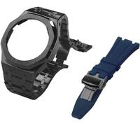 JZWCHQ gen 5 metal watch case bezel strap+fluororubber watch band combination set,for ga2100 ga2110 gab2100 gm2100 mod kit for watch full Origin China