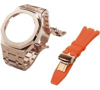 JZWCHQ gen 5 metal watch case bezel strap+fluororubber watch band combination set,for ga2100 ga2110 gab2100 gm2100 mod kit for watch full Origin China