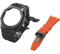 JZWCHQ gen 5 metal watch case bezel strap+fluororubber watch band combination set，for ga2100 ga2110 gab2100 gm2100 mod kit for watch full Origin China