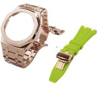 JZWCHQ gen 5 metal watch case bezel strap+fluororubber watch band combination set,for ga2100 ga2110 gab2100 gm2100 mod kit for watch full Origin China