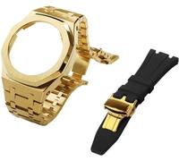 JZWCHQ Gen 5 Metal Watch Case Bezel Strap+Fluororubber Watch Band Combination Set,For GA2100 GA2110 GAB2100 GM2100 Mod Kit for Watch Full