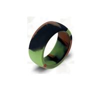 JZWCHQ Girl Products 8.7mm Silicone Ring Camouflage Green Camo Blue Wedding Ring Large Elasticity Men Silicone Ring Gift Gifts