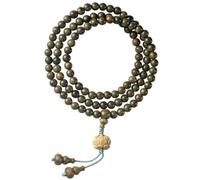 JZWCHQ Girls' jewelry Necklace for Women Men Sandalwood Wooden Rosary 108 Bead Bracelet Elastic Cord Wrist Chain accessories