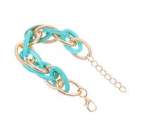 JZWCHQ Girls' jewelry Trendy Minimalist Acrylic Link Bracelet Thick Leopard Print Jewelry for Women Casual to Formal Occasions Standout Accessory accessories