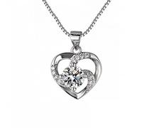 JZWCHQ heart-shaped necklace exquisite crystal zircon pendant clavicle chain women wedding jewelry Made in China