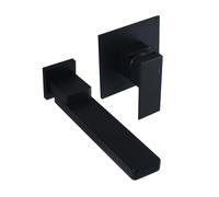 JZWCHQ Hot and Cold Dark Into The Wall Basin Faucet Can Rotate The Water Nozzle Wash Basin Faucet