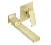 JZWCHQ Hot and Cold Dark Into The Wall Basin Faucet Can Rotate The Water Nozzle Wash Basin Faucet