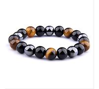 JZWCHQ jewellery Double Tiger Eye & Hematite Bracelets Men Hematite Tiger's Eye Charm Bracelets for Women Natural Bracelet jewellery