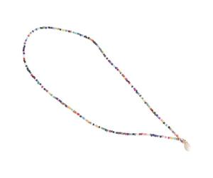 JZWCHQ jewellery Rice Beaded Necklaces Shell Pendant Jewelry for Rainbow Bead Chain Turquoise Necklace Of The Lid Alloy jewellery