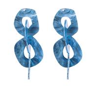 JZWCHQ jewellery Women Silver Earrings, Trendy Hyperbole Irregular Women Drop Earrings Geometric Colorful Acetic Acid Jewelry Bijoux For Bithday Party Brincos Gifts For Girlfriend, Wife, Sister,