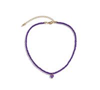 JZWCHQ jewelry Beads Heart Chokers for Women Girls Cute Sweet Candy Color Love Heart Pendants Beaded Summer Beach Jewelry Gift Jewelry for girls